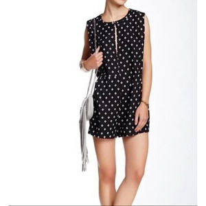 Free People Ashley Print Geometric Romper S